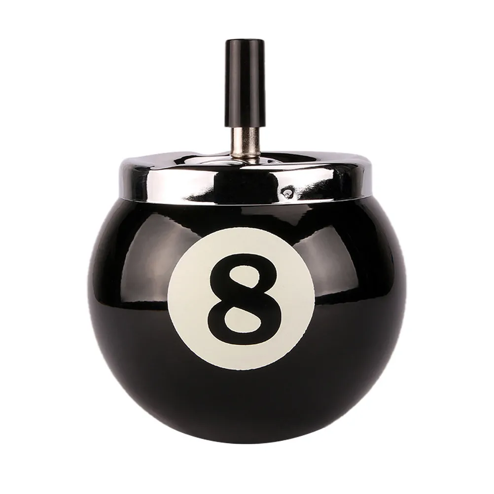 Billiards ashtray 8 ball ashtray iron ashtray unique ashtray cigarette ashtray for home cigar ashtray for bar