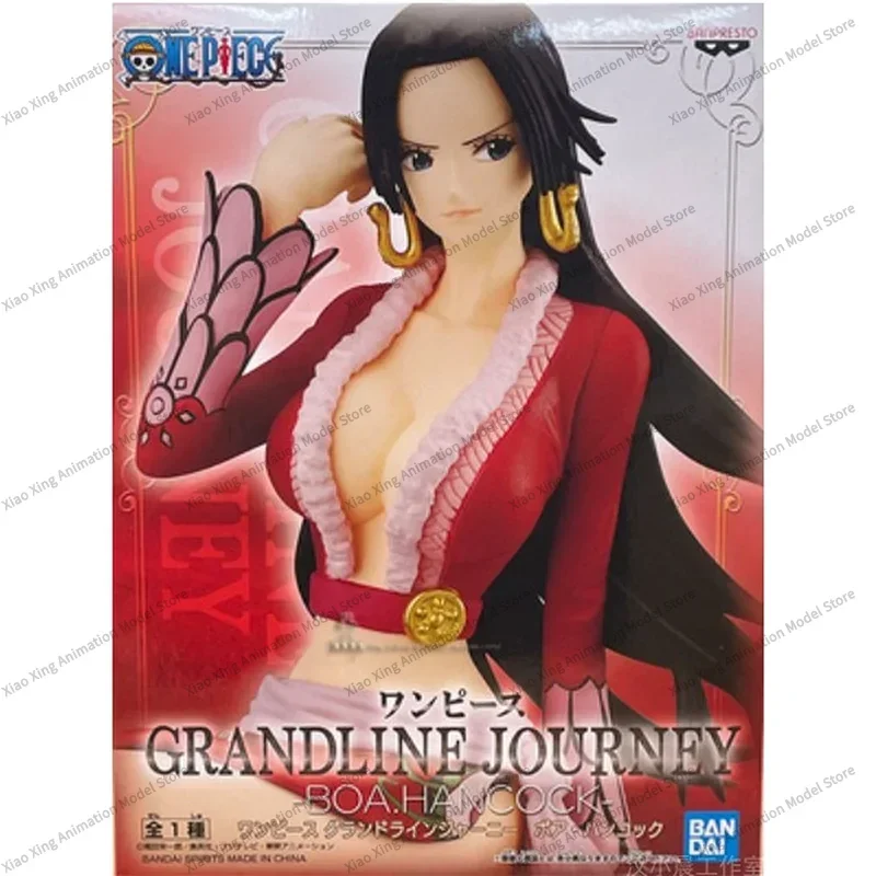 Bandai Original One Piece Anime Figure Grandline Boa Hancock Action Figures Collectible Model Ornaments Toys for Kids Gift