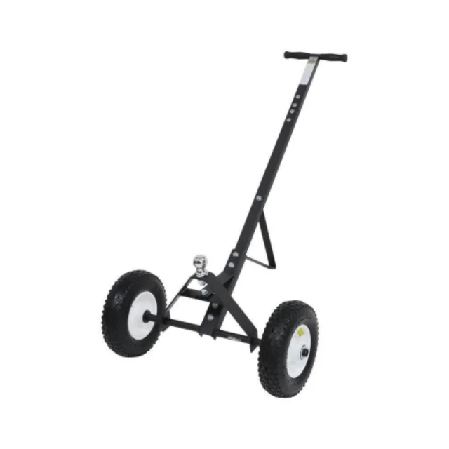 Heavy-Duty RV Trailer Jockey Wheel Carbon Steel Tow Dolly With 2-Inch Hitch Ball and 8-Inch Pneumatic Tires