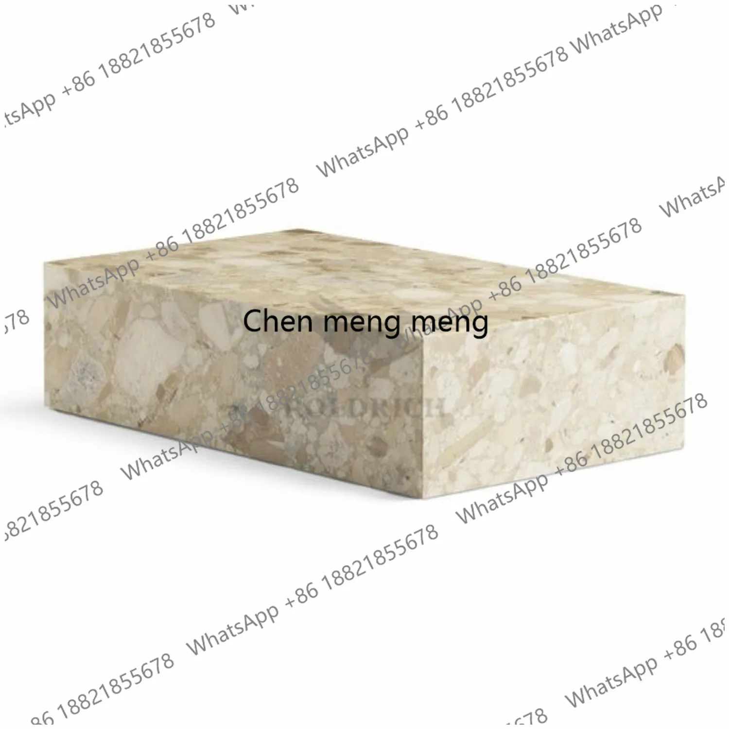 

Square coffee table marble pattern designer living room luxury stone light luxury tea table edge table