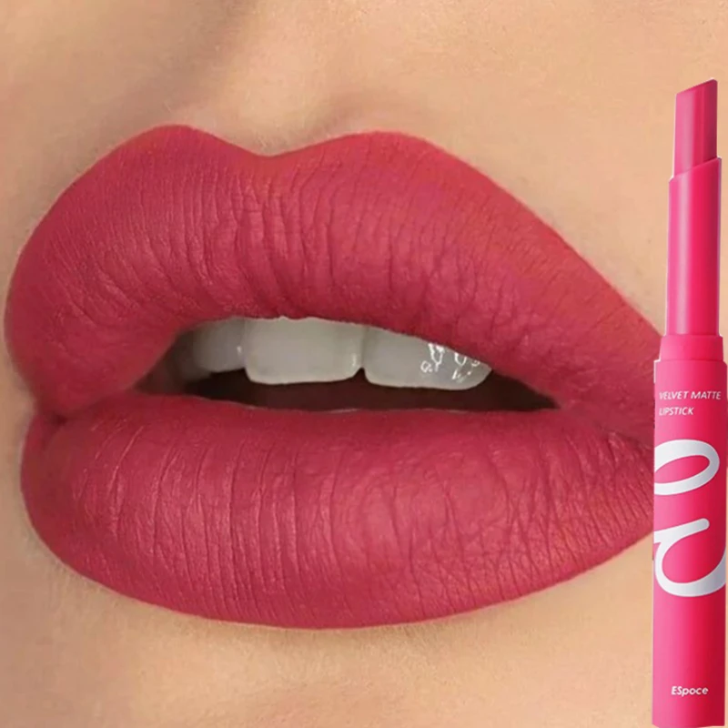 12 Colors Matte Velvet Lipstick Pencil Waterproof Lasting Nude Lipstick Sexy Red Lip Liner Pen Lip Tint Lips Makeup Cosmetics