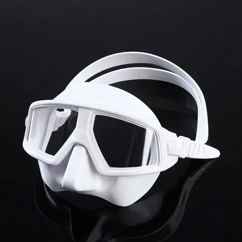 Freediving Low Volume Mask Half Face Lightweight Silicone Dive Goggles Snorkeling Spearfishing Gear