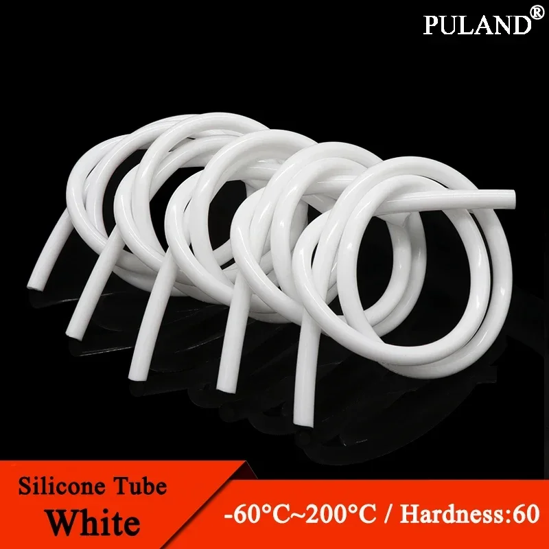 1/5/10M Food Grade White Silicone Rubber Hose ID 0.5 1 2 3 4 5 6 7 8 9 10 12 14 16 18 20 25 mm Flexible Nontoxic Silicone Tube