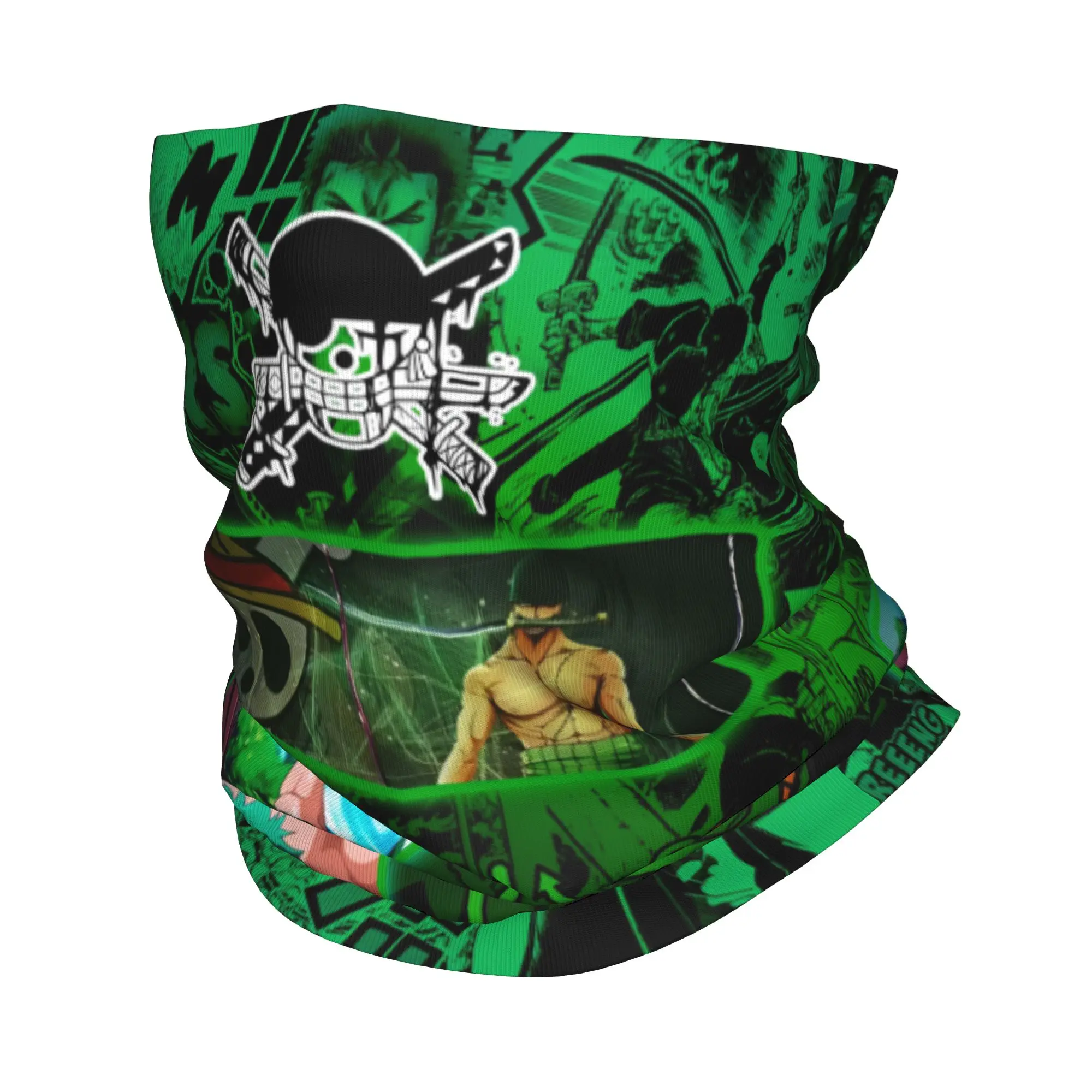 Custom One P-Pieces Zoro Japan Comic Bandana Winter Neck Warmer Women Windproof Wrap Face Scarf for Ski  Gaiter Headband