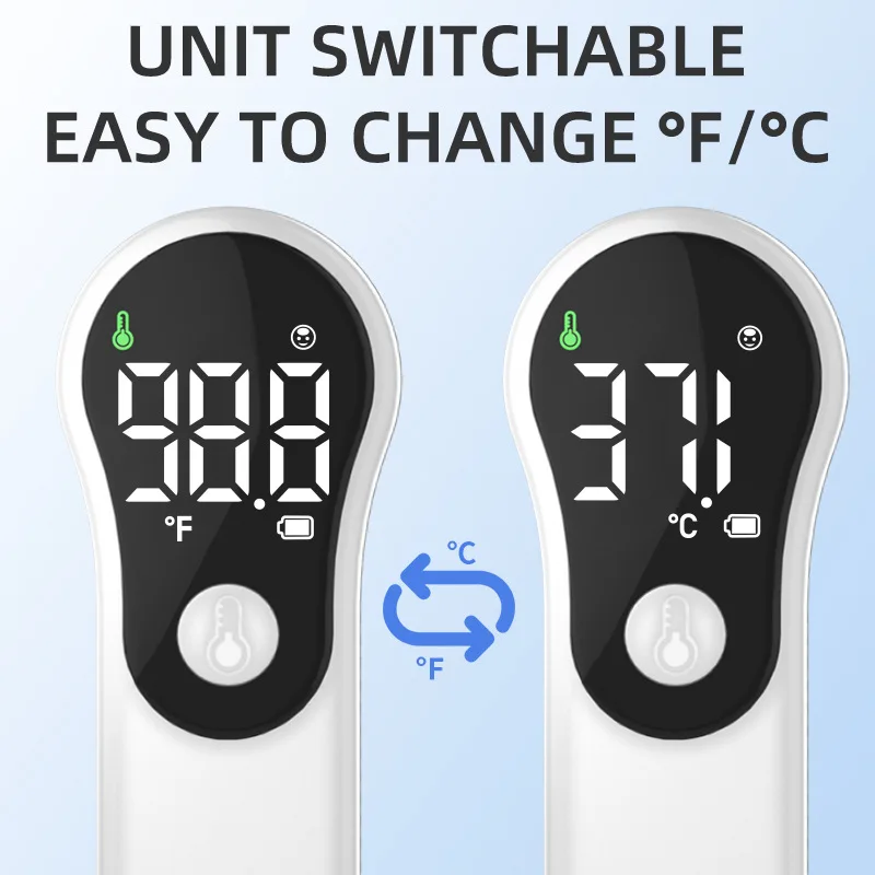 Infrared Thermometer Precision Multifunctional Handheld Pyrometer Non-contact Digital Easy To Use Rechargeable IR Thermometer