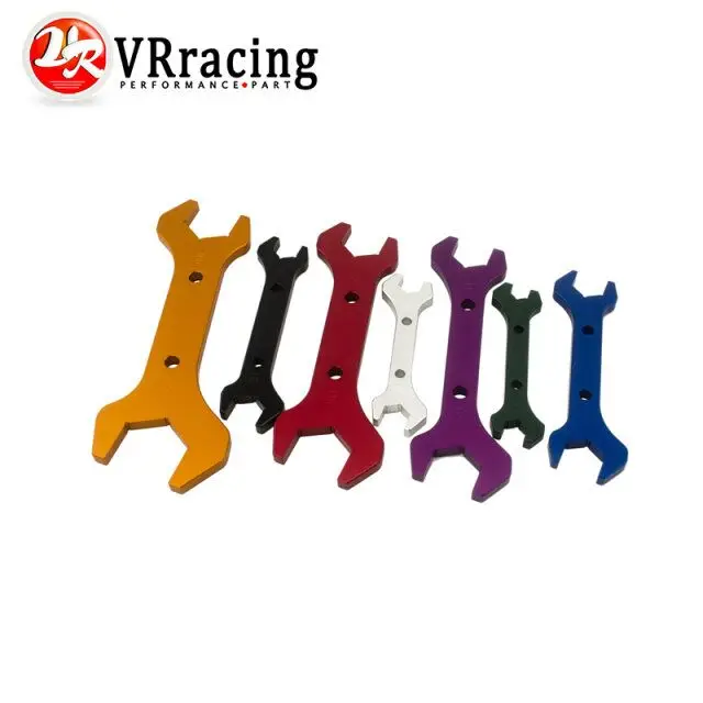 VR - AN Aluminum WRENCH HOSE Fitting tool aluminum Spanner  DOUBLE ENDED AN3-AN20(7PCS/SET) VR-SLW0611-SET