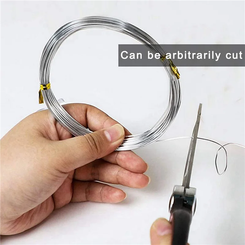 9 ロール 18 ゲージジュエリー銅クラフトワイヤー、変色しにくいジュエリービーズワイヤージュエリー作成用品 & クラフト用