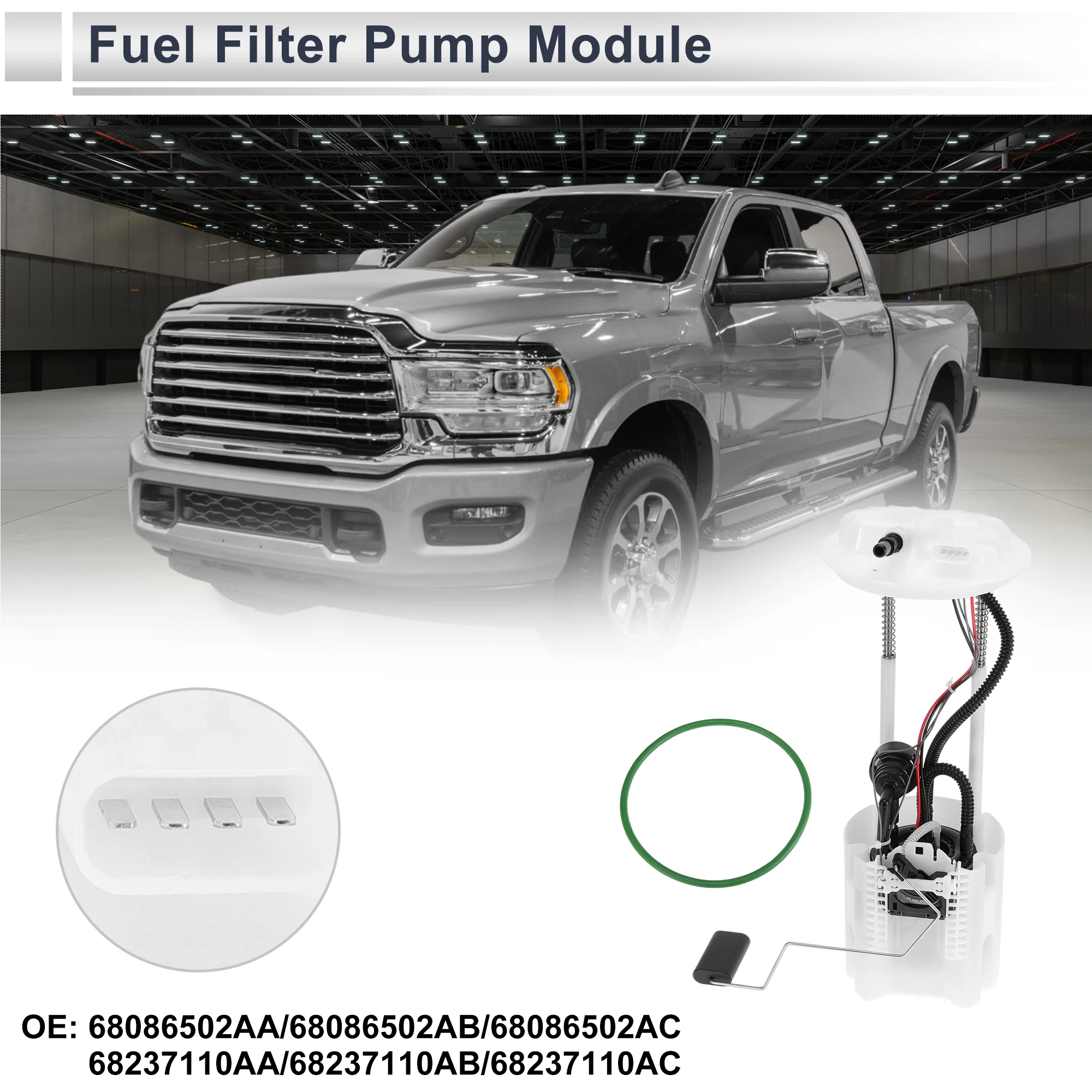 

Электрический топливный насос X Autohaux в сборе для Ram 1500 V8 5,7 л бензина 2012, модуль топливного фильтра с впускным фильтром 68086502AA