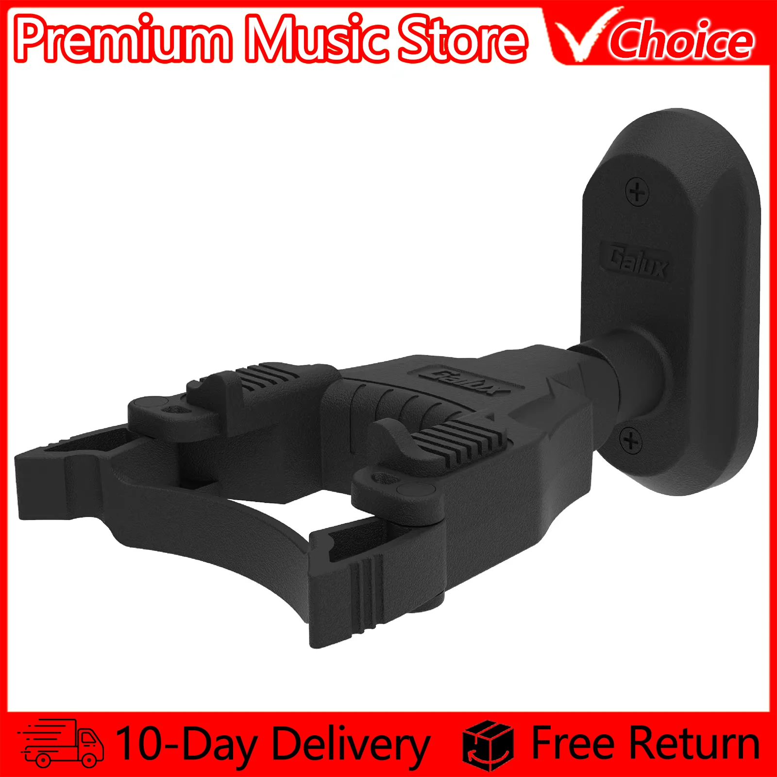 Galux GH-110 Guitar Wall Holder Mount Stand Zinc Alloy Gravity Self-Locking Guitar Hook Wall Hangers Guitar Accessories Parts