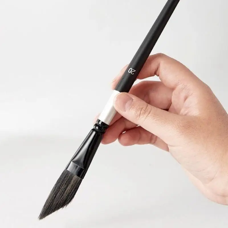 Shaped Nylon Gouache Brush Watercolor Paint Pens Set for Fine Detail Drawing Art Creation School and Studio Projects
