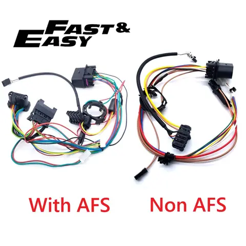 아우디 A6C6 2005-2008 제논 헤드라이트 내부 배선 플러그 배선 하네스 어셈블리 (AFS 없음 및 AFS 포함)에 적합