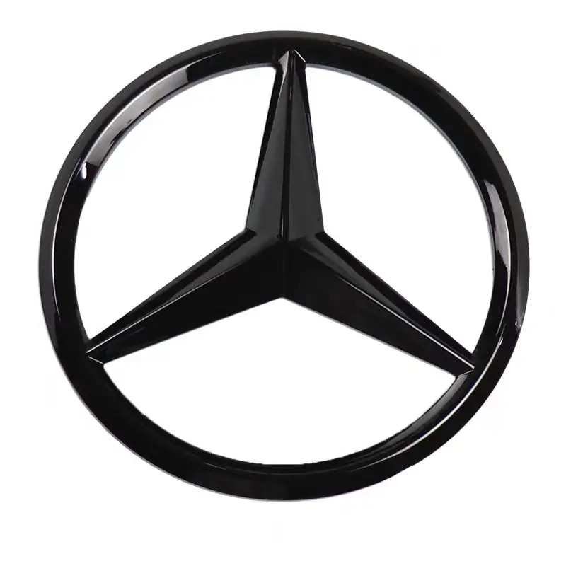 ABS Car Front Grille Badge Decal Cover Emblem for Mercedes Benz W204 W205 W210 W211 W212 W213 C E Class GLA GLK ML GLC GLE