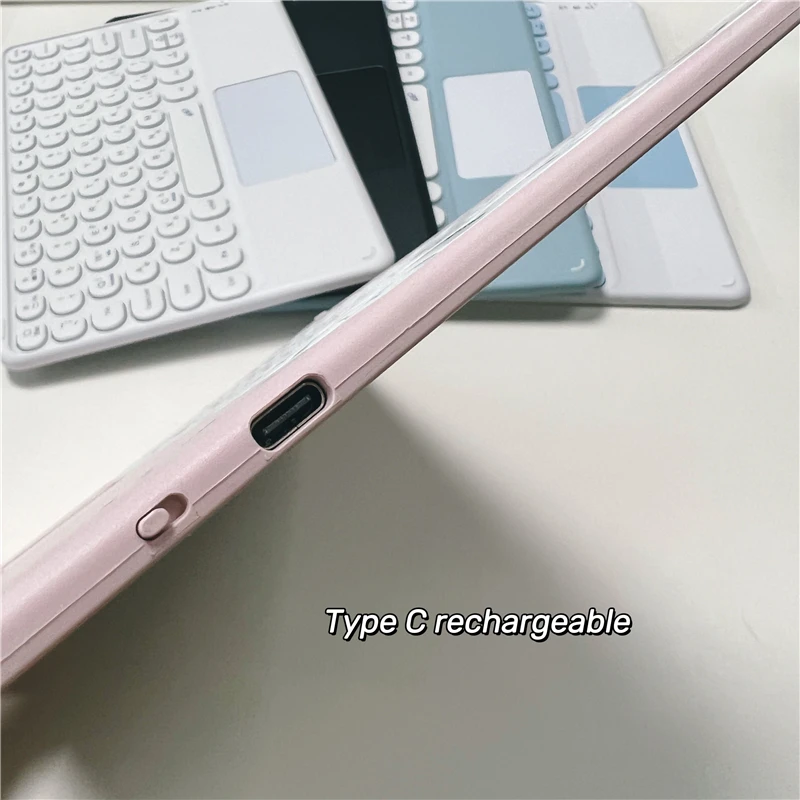 Wireless Bluetooth Keyboard with Touch Touchpad, Ultra-Slim Portable Rechargeable Keyboard for iPad, iPhone, iOS Android Windows - Image 3