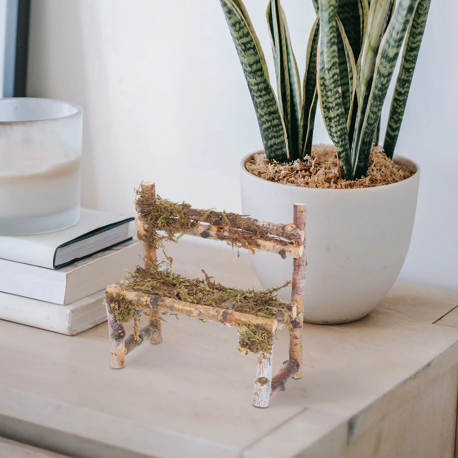 Mini Houten Stoel Ornamenten Huis Decor Outdoor Poppenhuis Keukenmeubilair