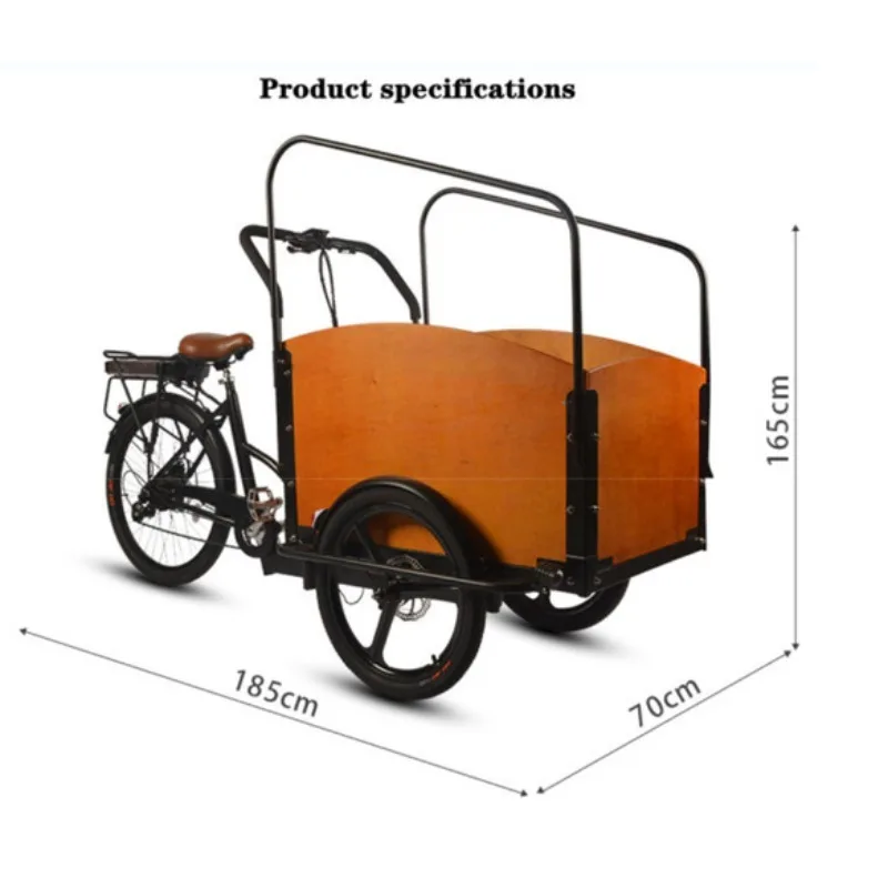 

Travel lithium battery upside down tricycle, pedal bicycle