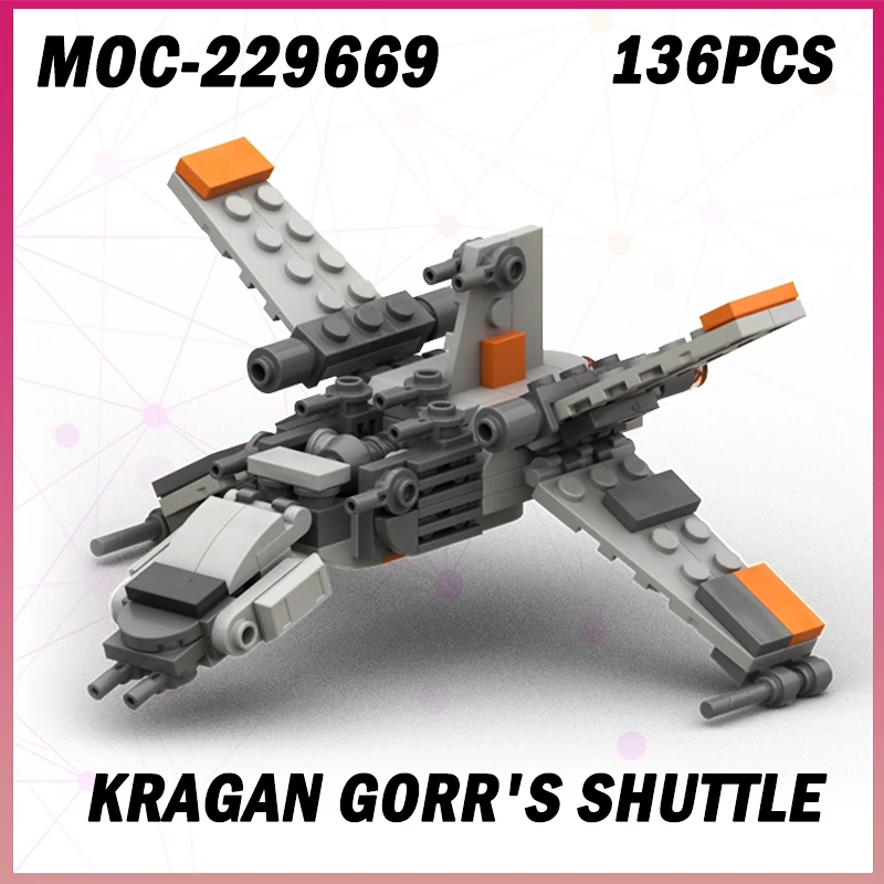 

136PCS MOC-229669 Kragan Gorr's Shuttle Building Block Model Brick Set Creative Gifts Christmas Miniature DIY Halloween
