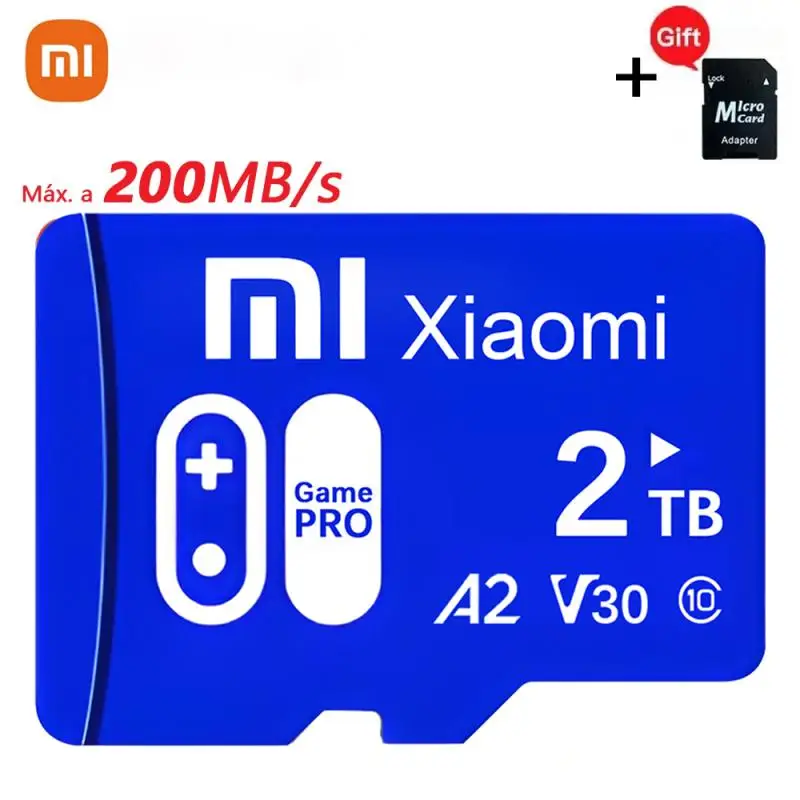 Xiaomi Micro SD TF Card 1TB 2TB การ์ดหน่วยความจำดั้งเดิมกล้อง128GB แฟลชความเร็วสูงการ์ด SD 512GB ขยายพื้นที่เก็บข้อมูลสำหรับ Android