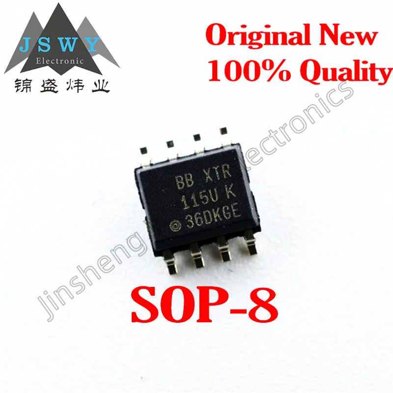 

(1-30PCS) XTR115U XTR115UA XTR115 SOP-8 Current Transmitter Transceiver Genuine In Stock Ships Fast!