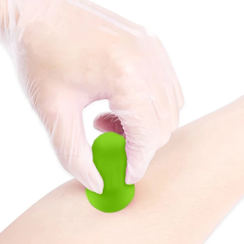 Pot de massage anti-cellulite en silicone, pour le visage et le cou