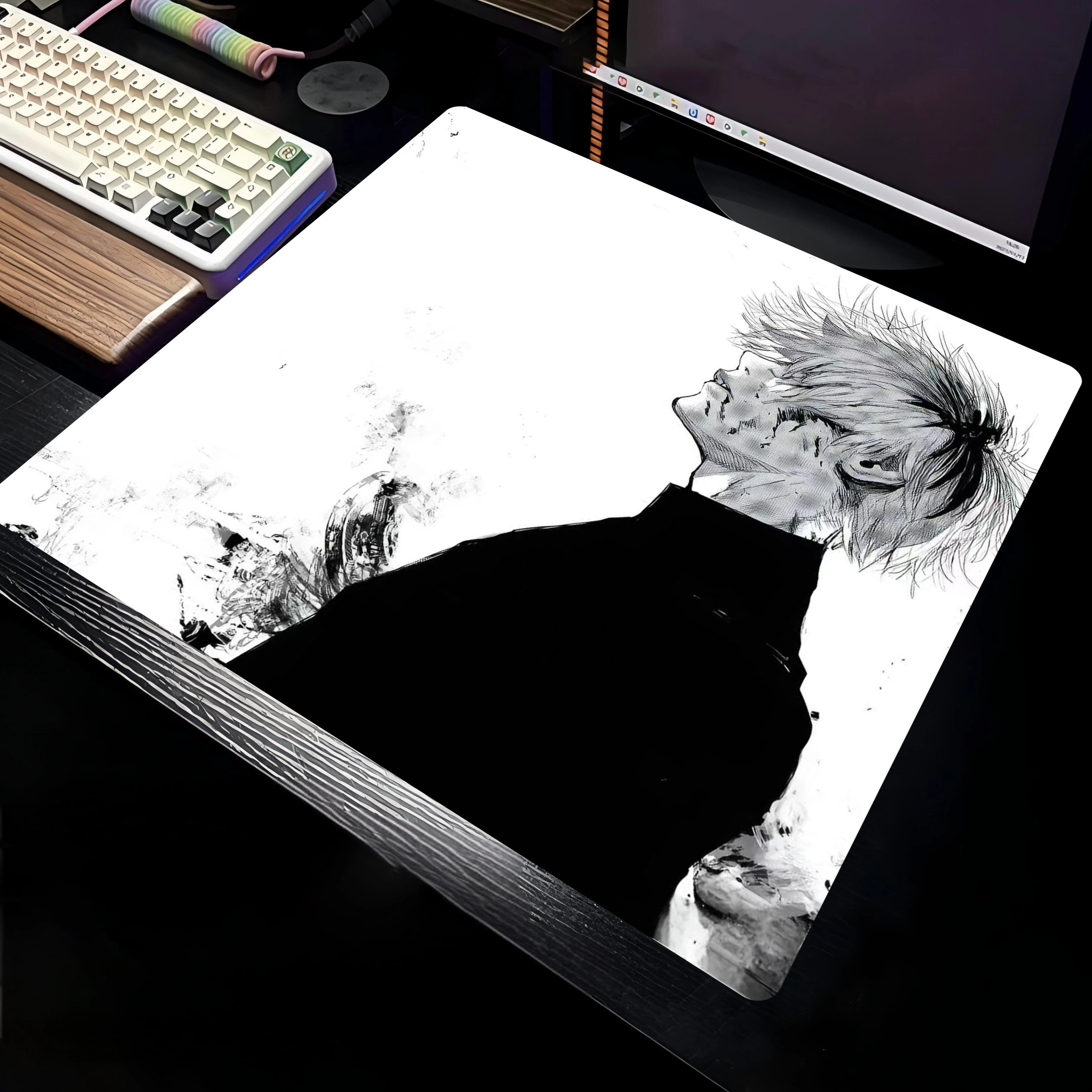 

Pro Gaming Mouse Pad | 4mm Thick Ergonomic Rubber | Machine Washable & Non-Slip | Smooth Surface for Precision Control | Optimiz