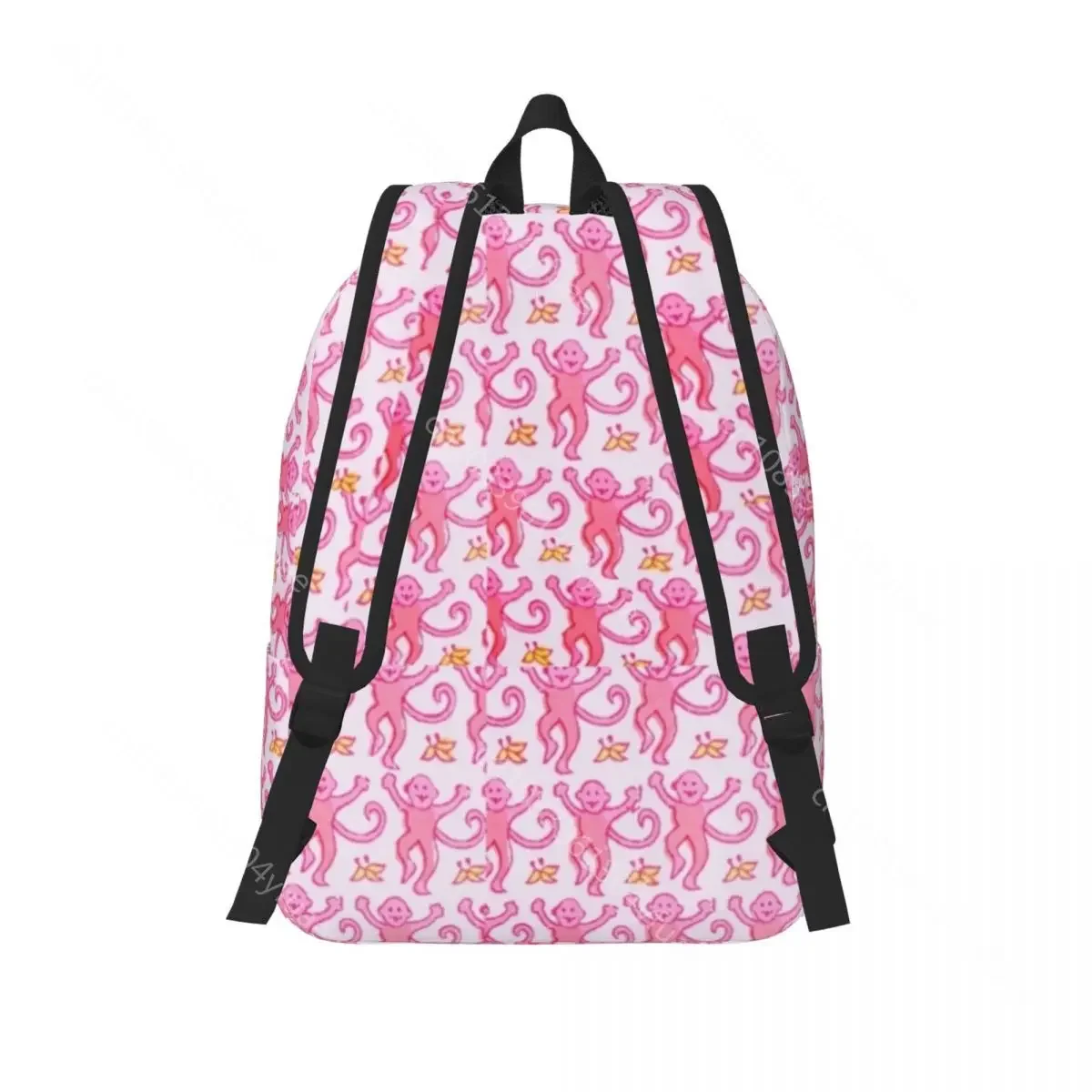 Roze Preppy Apen Rugzak Dier Outdoor Stijl Rugzakken Student Designer Print Schooltassen Coole Rugzak Kerstcadeau