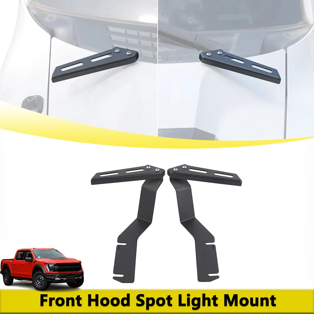 

Кронштейн для крепления дополнительного фонаря на капот для Ford F150 Raptor 2009-2014, держатель рабочего света, внешние детали, автомобильные аксессуары