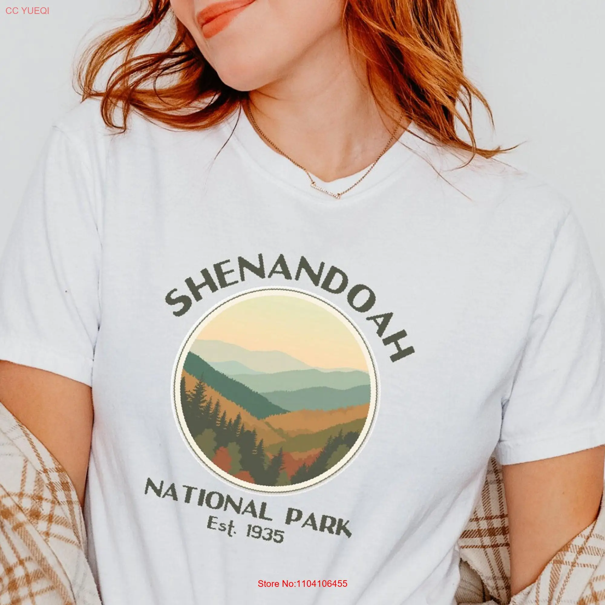 Vintage Shenandoah National Park T Shirt Outdoor Adventure Hiking Souvenir long or short sleeves