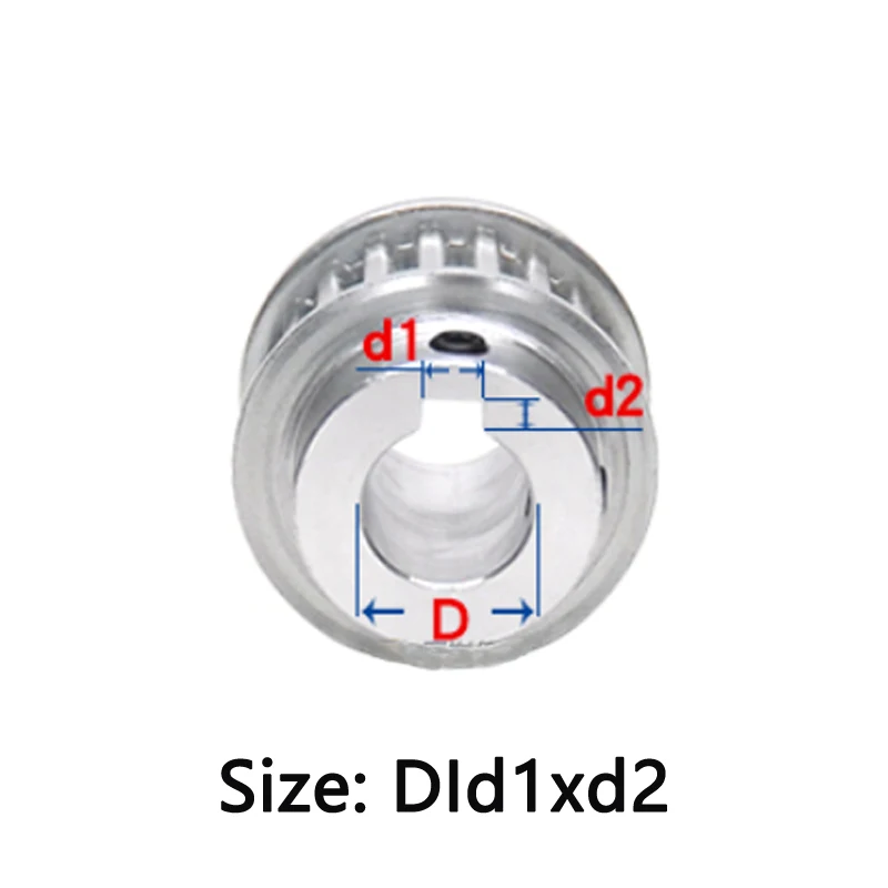 1 pz 11 denti XL puleggia dentata 11 T lega di alluminio ruota sincrona foro 5 6 6.35 7 8 10mm larghezza fessura 11mm tipo K trapezoidale