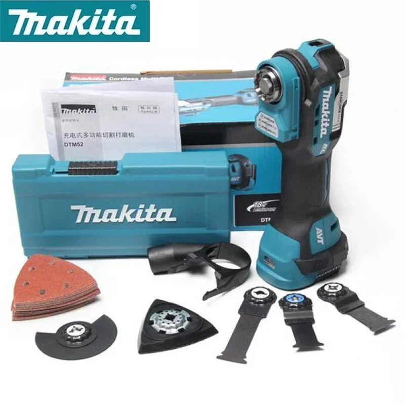 Imagem -06 - Brushless Cordless Trimmer Saw Starlock Compatível Oscilante Multifunções 12 Configurações de Ângulo Renovador Dtm52 Makita-dtm52z 18v