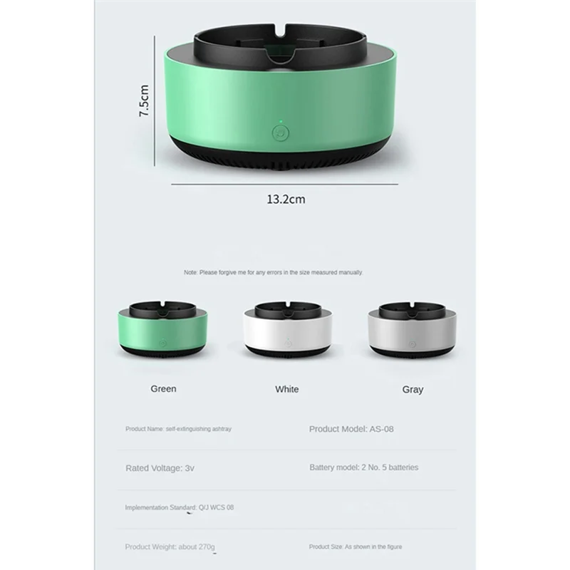 Bom-cendedor multiuso com função purificador de ar para filtrar fumaça de segunda mão e remover o cheiro de fumaça