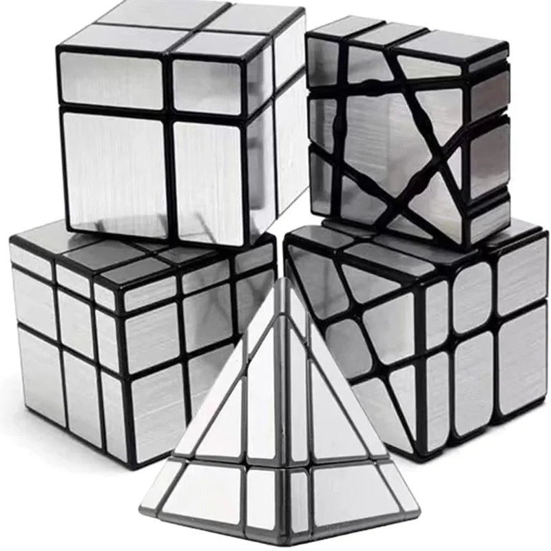 Cubo de Espejo Speedcube 3x3x3 2x2x2, Juguetes Educativos de Rompecabezas con Giro Suave, Rompecabezas para Adultos y Niños, Zauberwürfel, Cubo de Rubik