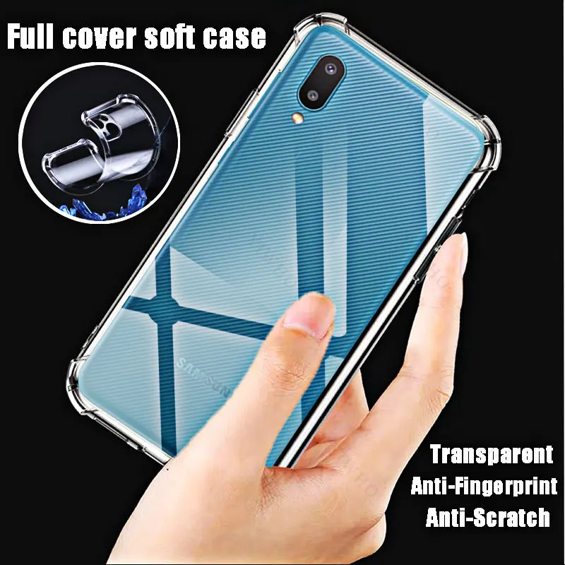 For Samsung Galaxy A02 Clear Phone Soft Case TPU Transparent for Sumsung A 02 6.5\