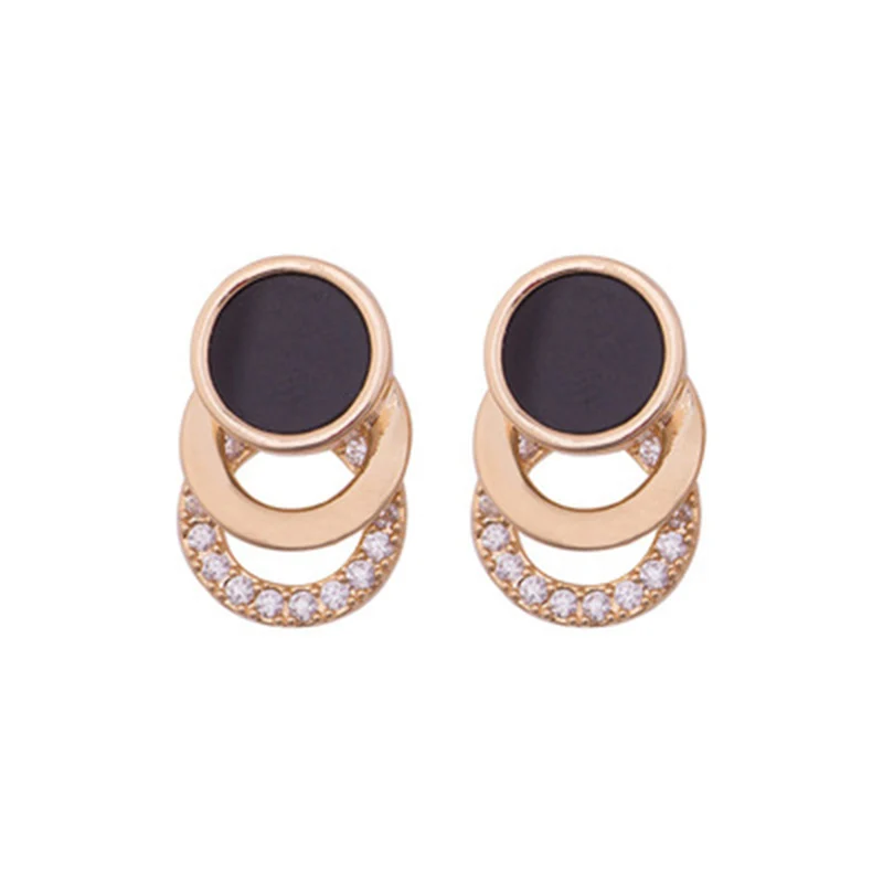 2023 New Rhinestone Clip on Earrings Without Piercing for Women Fashion Earrings Party Gift Bijoux Jewelry