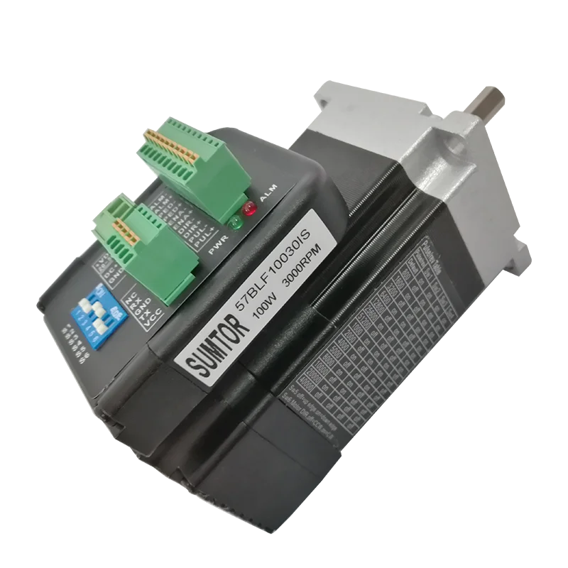 

100w 140w 180w Brushless Dc Motor 24v 3000rpm with 1000 Line Encoder Nema 23 Closed Brushless Servo Motor