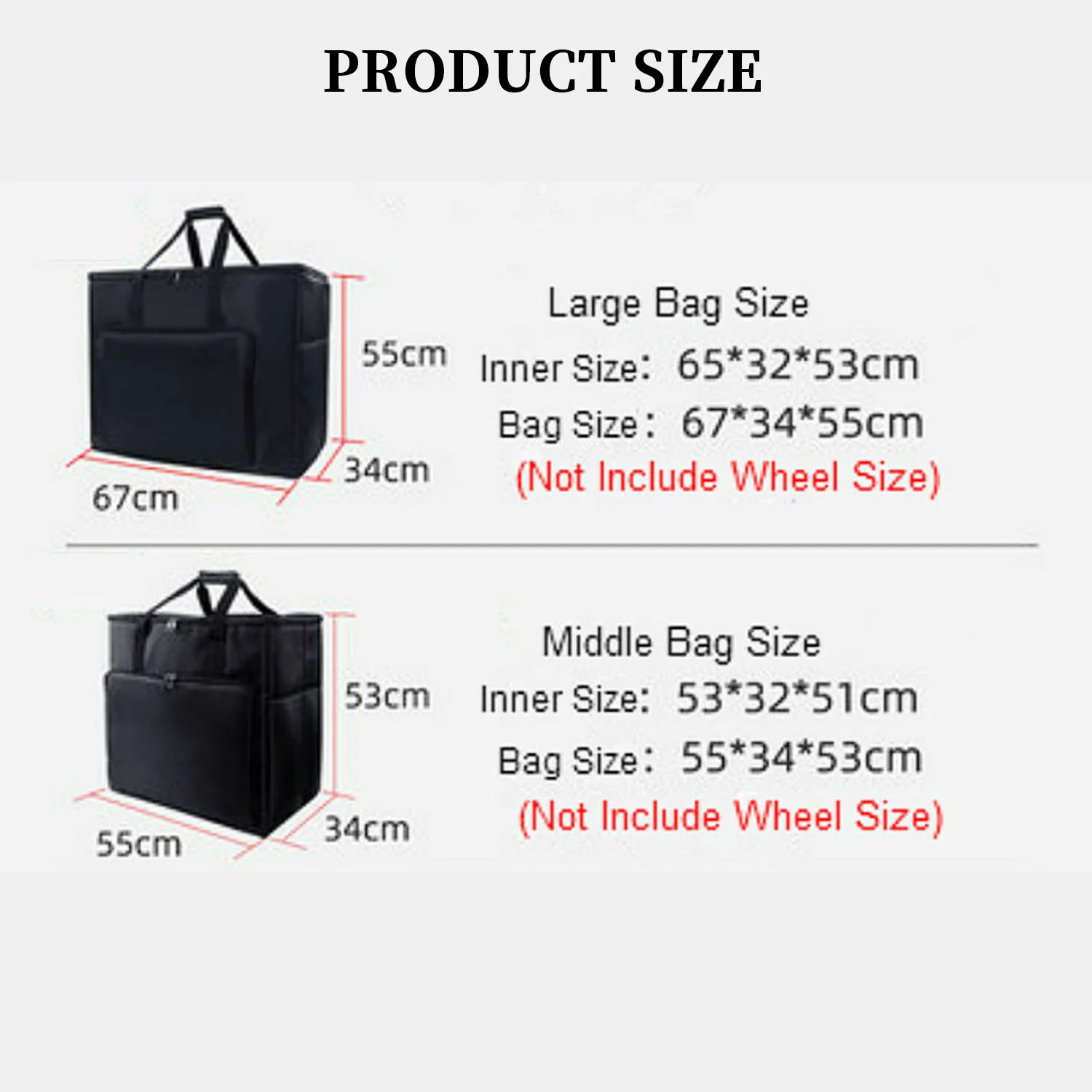 Desktop Gaming PC Computer Carrying Case Large Capacity Travel Storage Bag with Wheels for Computer Main Processor & Accessories