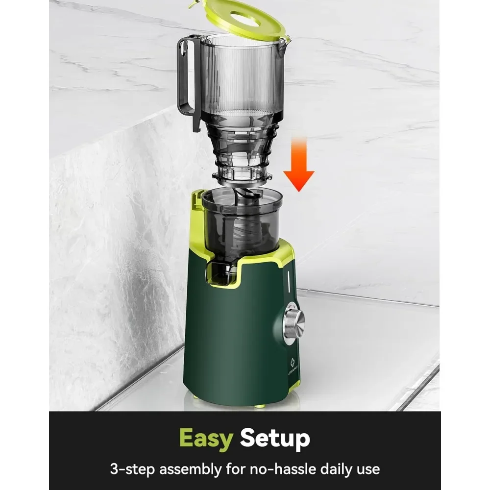 Prep 4.35"Feed Chute Fit Whole Fruits & Vegetables, LINKChef Juicer M