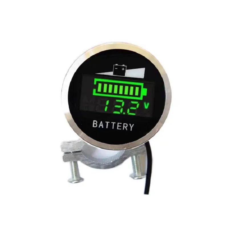 12V 24V 36V 48V 60V 72V 84V 120V eBike Battery Capacity Indicator Voltage Meter Percentage Display lifepo4 Li-ion Lead acid