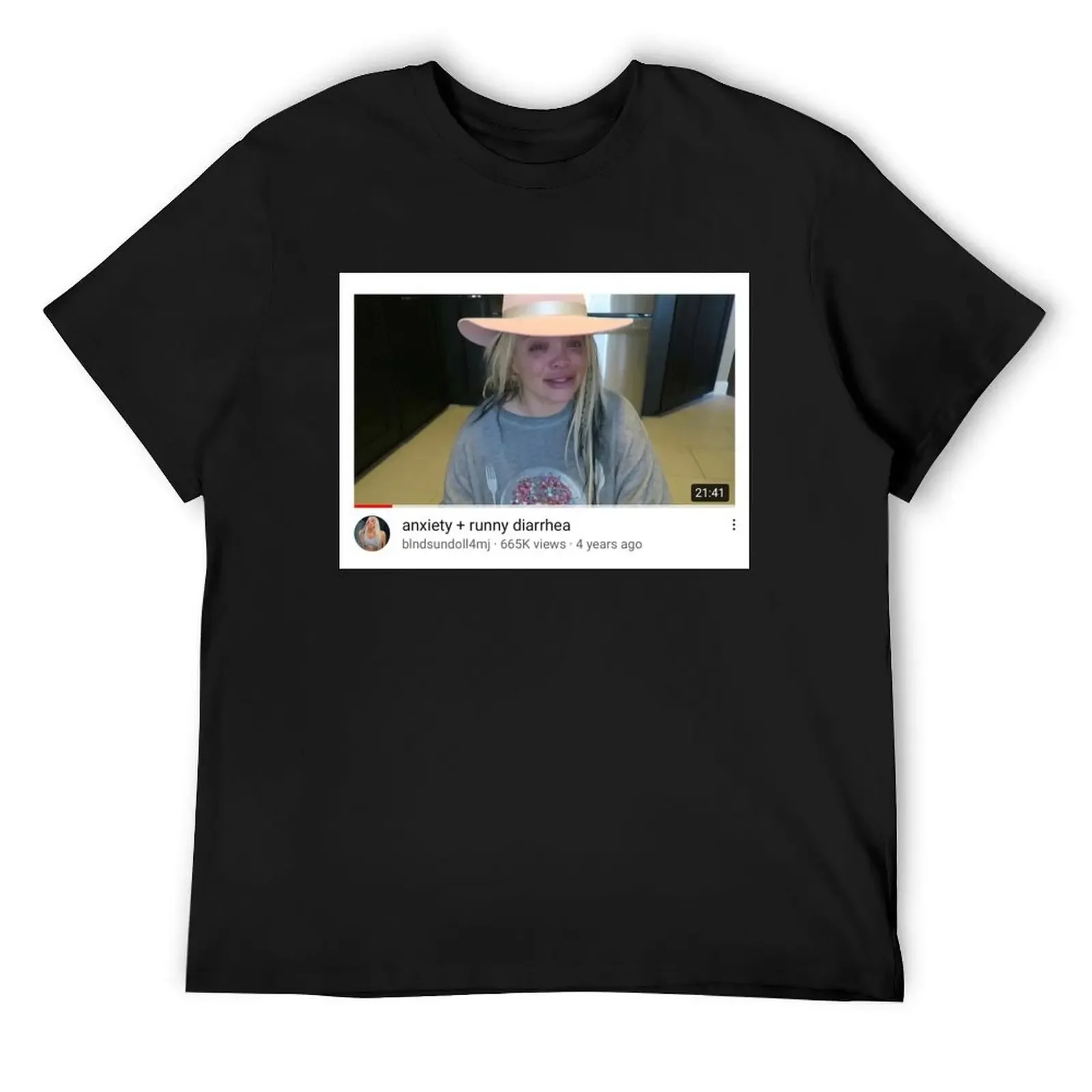 trisha paytas tweet anxiety + runny diarrhea T-Shirt blanks animal prinfor boys t shirts for men