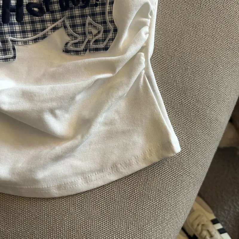 Jednoczęściowy top damski bez ramiączek, z haftem psa, w 3 kolorach, wyprzedaż specjalna, piękny, obcisły, casualowy, z wkładką na biust.