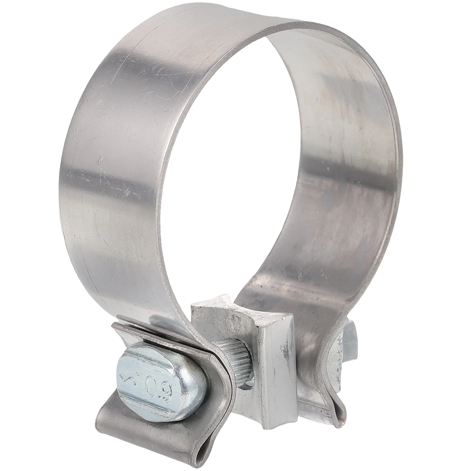 

Stainless Steel Exhaust Pipe Clamp Reinforced Leak Proof Muffler 2.5 Inch Reusable Pipe Clamps Bolts Band Flanges Clamp