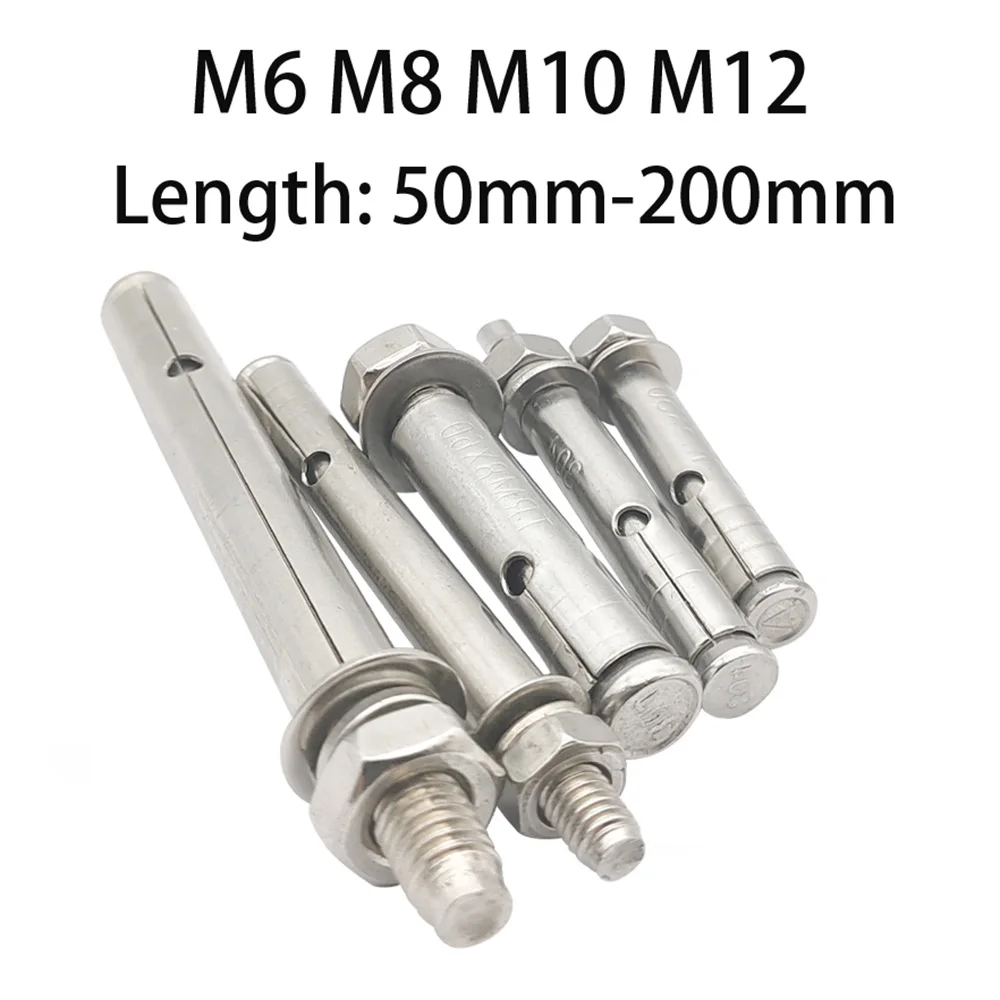 1/2/3/4/6 M6 M8 M10 M12 Bolt Built-in Expansion Screws Canopy Bolts 304 Stainless Steel Hammer Drive Anchor Expansion Bolt Screw