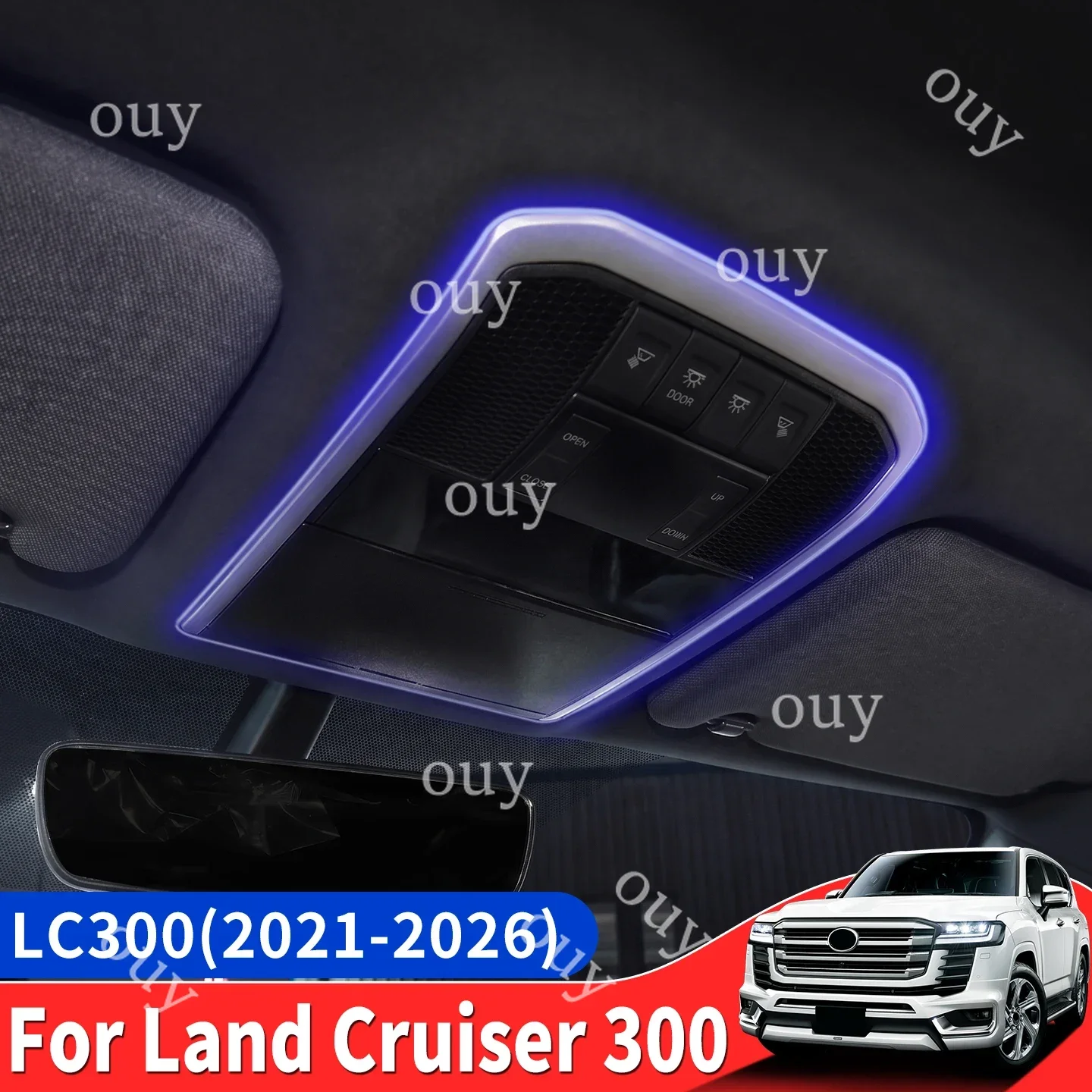 For 2022-2026 Toyota Land Cruiser LC300 J300 Reading Light Ambient Lamp LED Flowing Startup Sync Gear Light Interior Accessorie