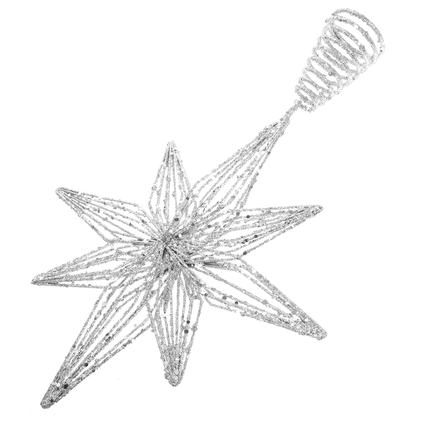 

Topper Star nament Decoration Xmas Decorations Metal Tree Topper Reusable Christmas Decor Star Treetop Holiday Party Photo Prop