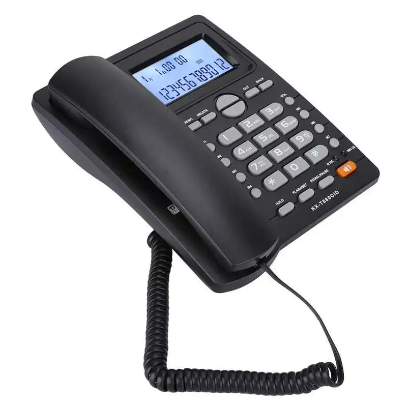 Desktop Corded Fixed Phone Home Landline Telephone with Caller ID Display Large Buttons Speakerphone for Home Hotel Office