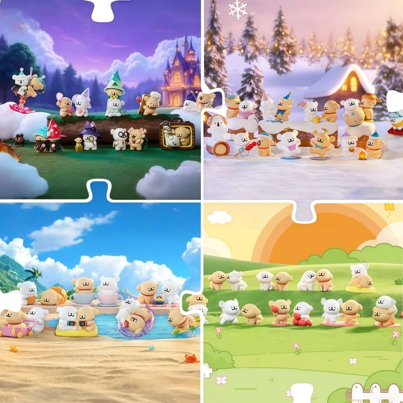 

Несколько мальтийских товаров Line Puppy Magic Adventure Series слепая коробка аниме фигурка настольный декоративный рождественский подарок