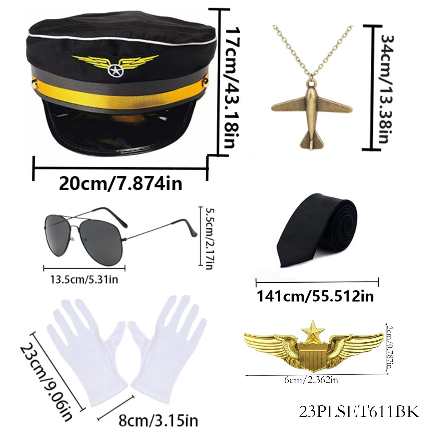 Kostiumy na Halloween PESENAR, kostiumy postaci kapitanów, kapelusze do cosplayu, kostiumy, okulary i inne przebrania