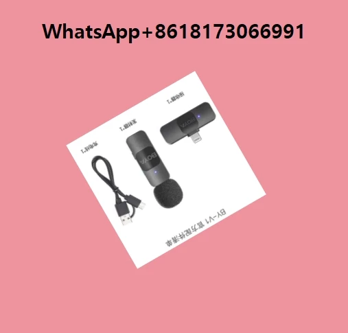 BY-V Wireless Microphone Collar style Mini Phone Live Streaming, Video Recording, and Sound Collection