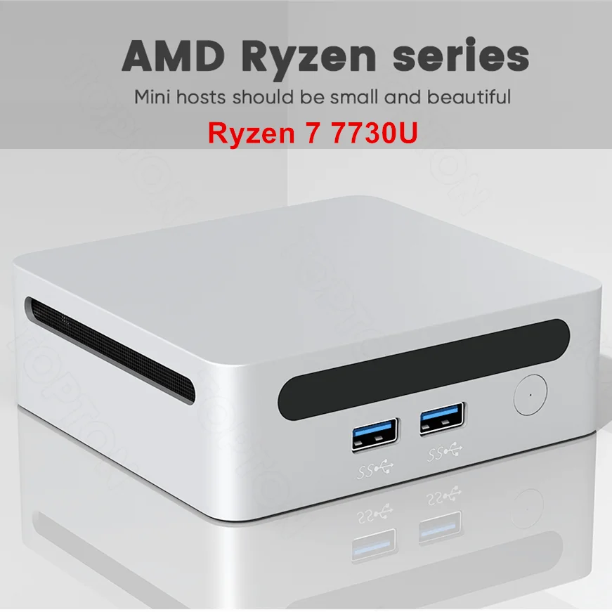 AMD Ryzen9 게이밍 미니 PC, 듀얼 DDR4 3200MHz NVMe 컴퓨터, 베어본 8K HTPC, 윈도우 11 WiFi6 BT5.2, 5900H, R7, 7730U, 5800U, R5, 7530U