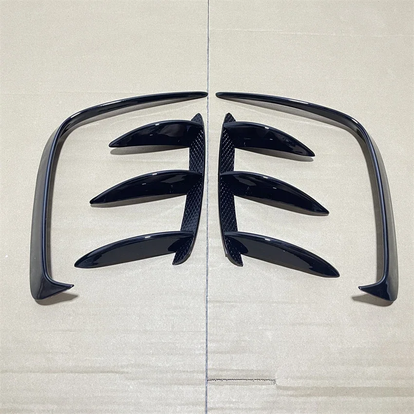 Hatchback Achterbumper Lip Spoiler Side Canards Splitter Body Kits Gloss Zwart Voor Mercedes Benz A-Klasse W176 A45 AMG 2013-2018