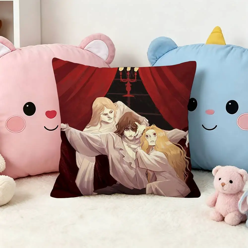 I-Interview With The Vampire IWTV  Square Pillow Case Multi Sizes For Car Home Bedroom Decor Custom Valentine Gifts